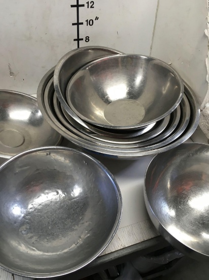 Bowls, s/s,various sizes, used