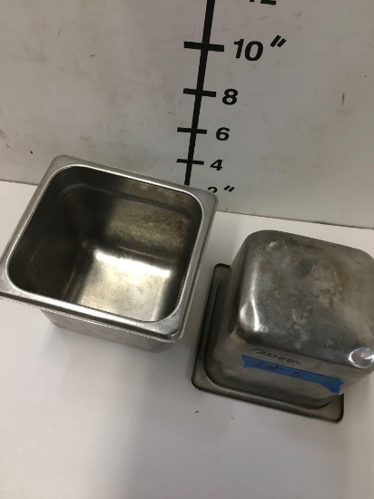 Food pans,1/6 x 6", used