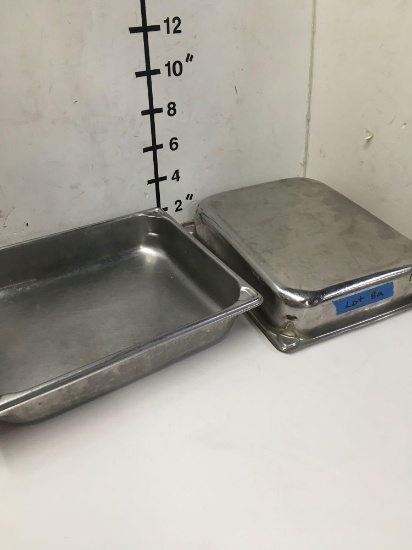 Food pans,1/2" x 2 1/2", used