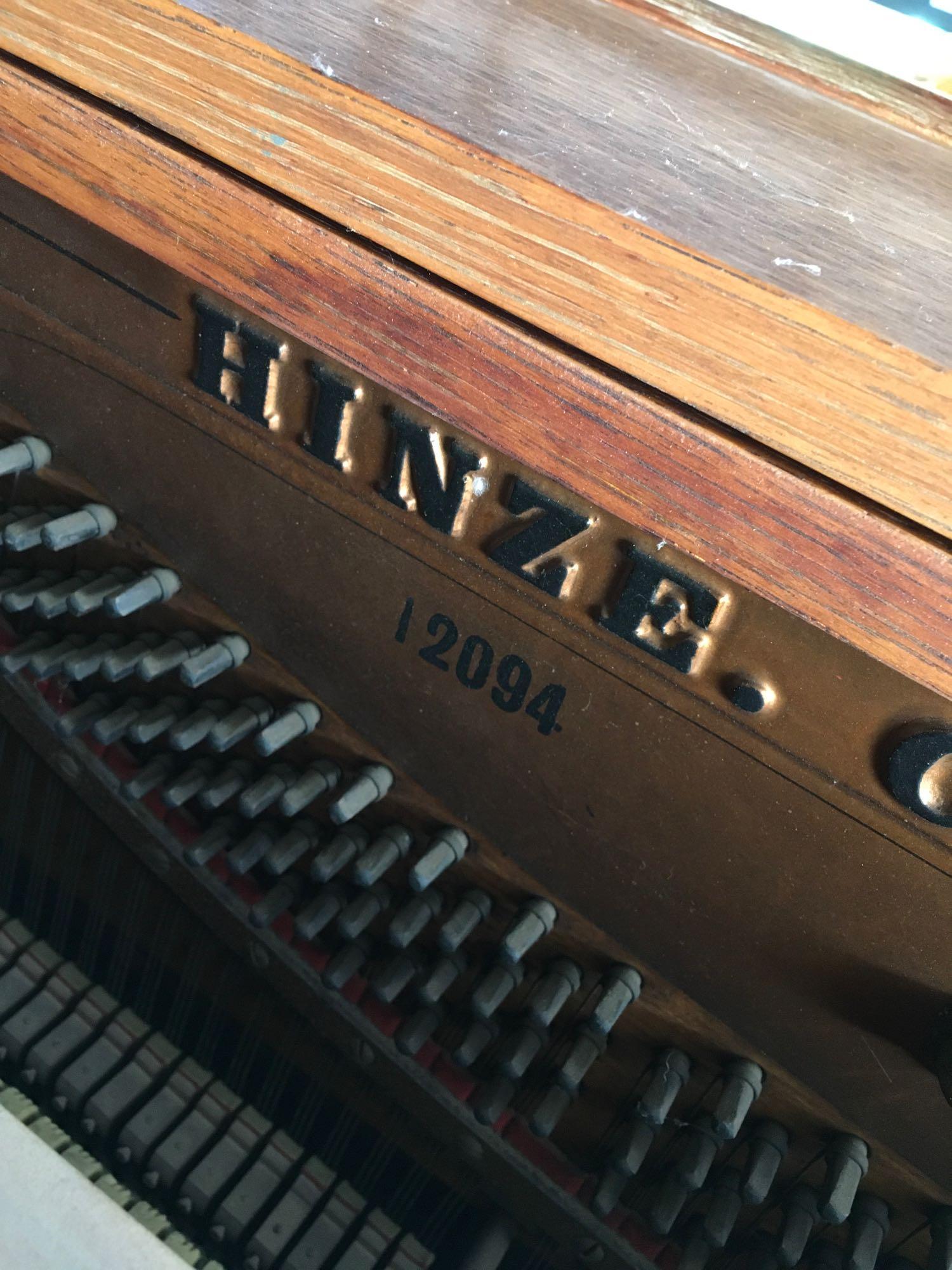 Antique 20th Century Hinze Chicago Piano ser. | Proxibid