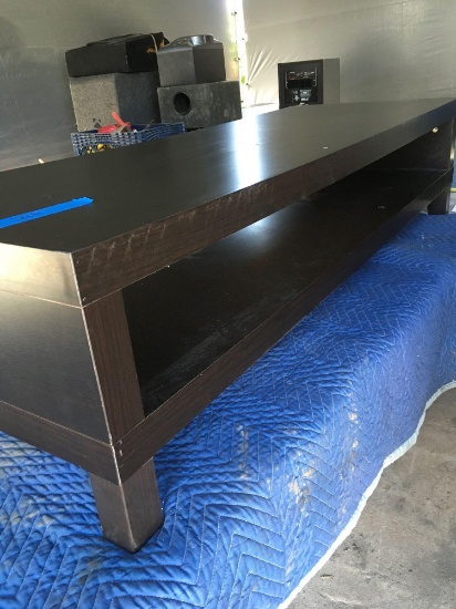 Dark brown 14" x 59" x 22" table