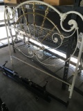 Full/ queen size metal bed frame and head board