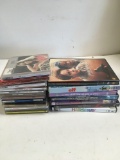 12 assorted music CDs 7 DVD movies