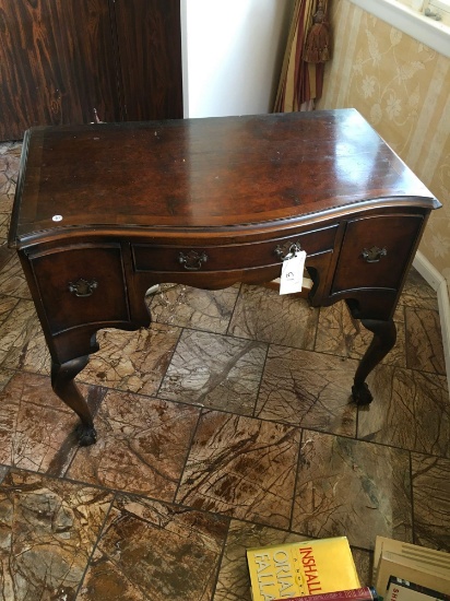 Vintage 3 drawer Secretary desk approx.  29" t x 35" w x 20" d