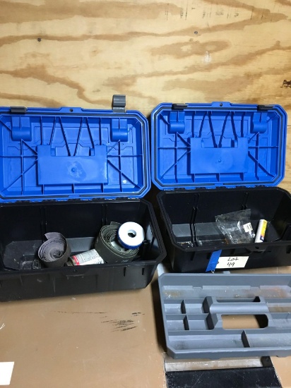 Tool boxes plastic, 10" x 18" x 7"