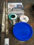 Silver solder, various types, with flux and sand cloth