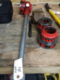 Pipe threader, manual, Ridgid w/ 2