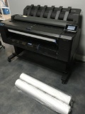 HP Designjet T2500, CR359A, 120v Plans Plotter with two rolls of paper