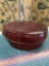 Wood decorative storage box. Approximately 6