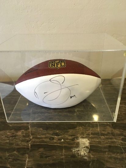 # 42 SD Chargers Darren Sproles Running Back Signed Football with case