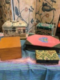 Assorted wood boxes