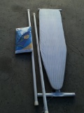 Ironing board, cover and PVC poles