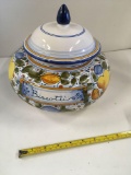 Tuscany round cookie jar 9