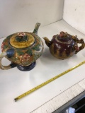 2) decorative tea pots