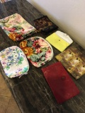 Assorted money/ make up bags. 7 pieces