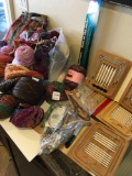 Large lot of assorted knitting items.