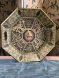 21 1/2 “ Moroccan style, wood tray