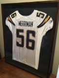 San Diego Chargers Shawne Merriman Linebacker Signed Jersey - Framed 41