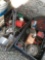 Lot of assorted tools, discs, wire, grits, threaded rod, etc. - crate not included