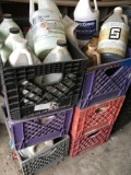 Lot. Concrete glue, Lithochrome chem stain, Sikatop plus, etc. crates not included