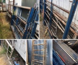 Scaffolding Large lot Main frame, Poles, Decks, Wheels etc