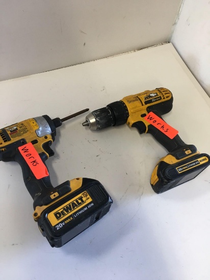 Dewalt drill drivers. Work