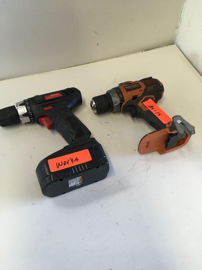 Drill Master ( works) and Ridgid ( as is) drills