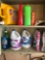 Lot. Laundry cleaning supplies