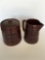 Marcrest oven proof stoneware USA pitcher and jar