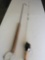 Vintage Lake fishing rod with reel and hook