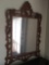 Vintage. Hand carved wood framed mirror 42