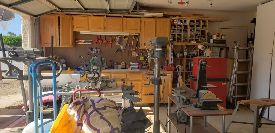 Assorted tools, R/C parts, collectables, etc