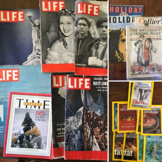 21 pieces. Vintage, assorted magazines.