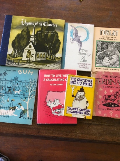 (7) Vintage, assorted books. See pics for titles.