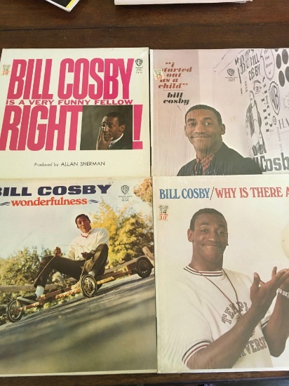 (4) Vintage, Bill Cosby assorted vinyl records