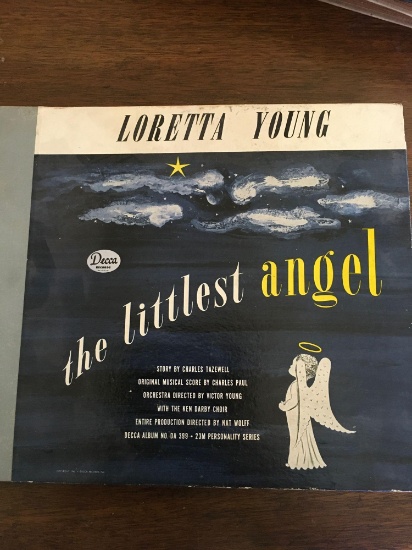 Vintage, Loretta Young- The littlest Angel, Decca Records (3) vinyl set