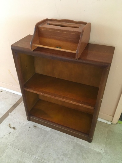 Book case 28" x 24" x 9" & cubby Cabinet 11" x 11"