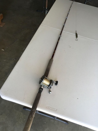 Vintage SilaFlex Sea Classic Browning Resinite Formula fishing rod with Penn No. 155 reel
