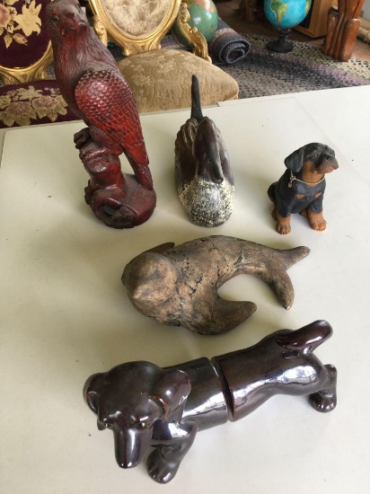 Assorted animals figurines