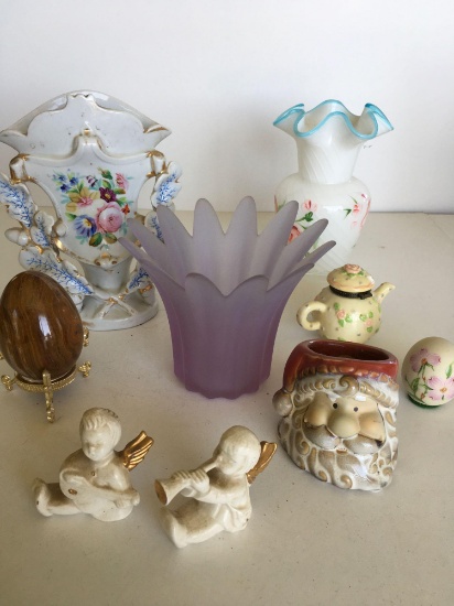 Lot. 9 pieces. Assorted decorative items
