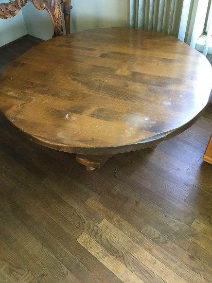 18" x 40" vintage wood coffee table