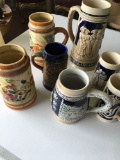 Collectible 4) German 2) China 1) Brazil beer steins