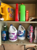 Lot. Laundry cleaning supplies