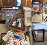 28 pieces. Lot assorted picture frames & photo albums