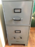 Vintage Steelmaster, two drawer, metal file cabinet