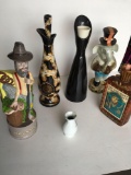 6 pieces. Tewis Moonshine figurine, 2) Beam 2) decorative decanters, small vase