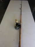 Vintage Fishing rod with Penn Long Beach reel
