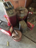 Vintage Gas Cans 8 pieces Assorted