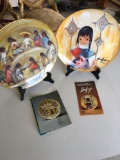 Vintage. De Grazia collectible plates. Heavenly Blessings & Los Ninos Children of the World