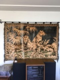 4' x 6' Lion and Lioness tapestry